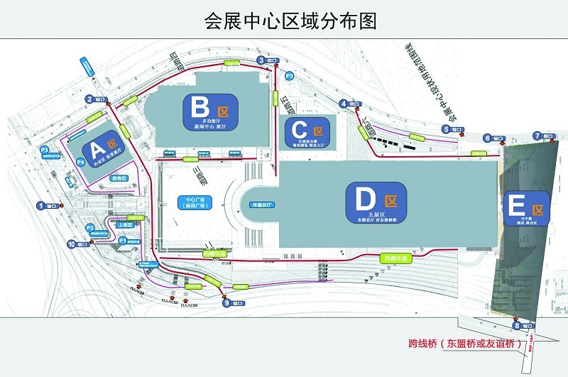 第13屆中國—東盟博覽會參展會展區(qū)域分布圖(圖1) 第13屆中國—東盟博覽會參展會展區(qū)域分布圖(圖1)